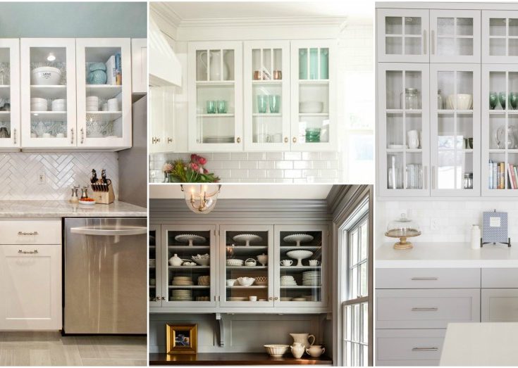 Popular Kitchen Cabinet Designs, White Glass Fronted Kitchen Cabinets