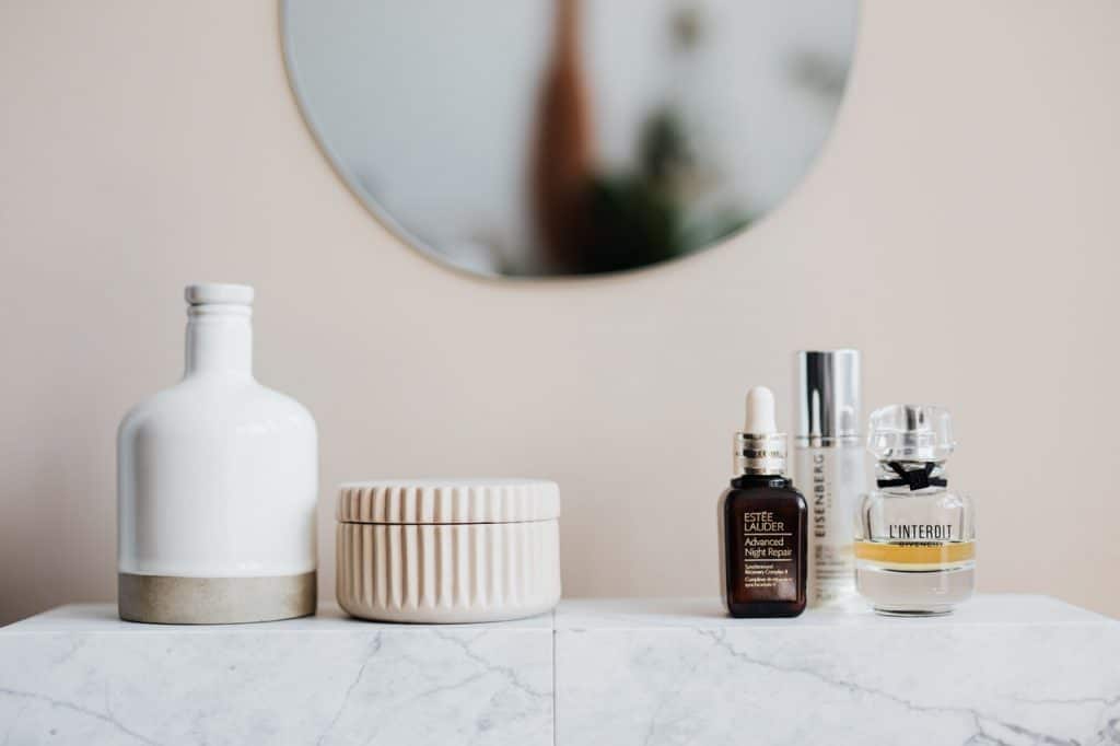toiletries and bathroom accessories