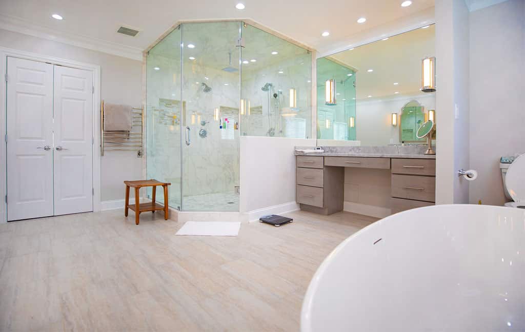 expensive bathroom remodel aspects